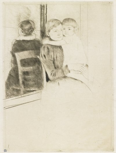 Der Spiegel, 1891 von Mary Cassatt